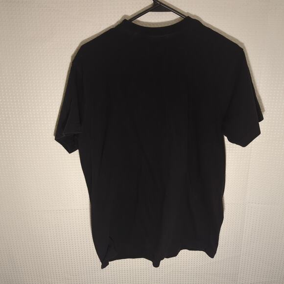 Akoo Black Graphic T-Shirt M Fox Character Logo Streetwear Hip Hop 100% Cotton - Picture 6 of 6